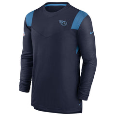 Tennessee Titans Sideline Tonal Logo Performance Player Long Sleeve T-Shirt - Navy cheap