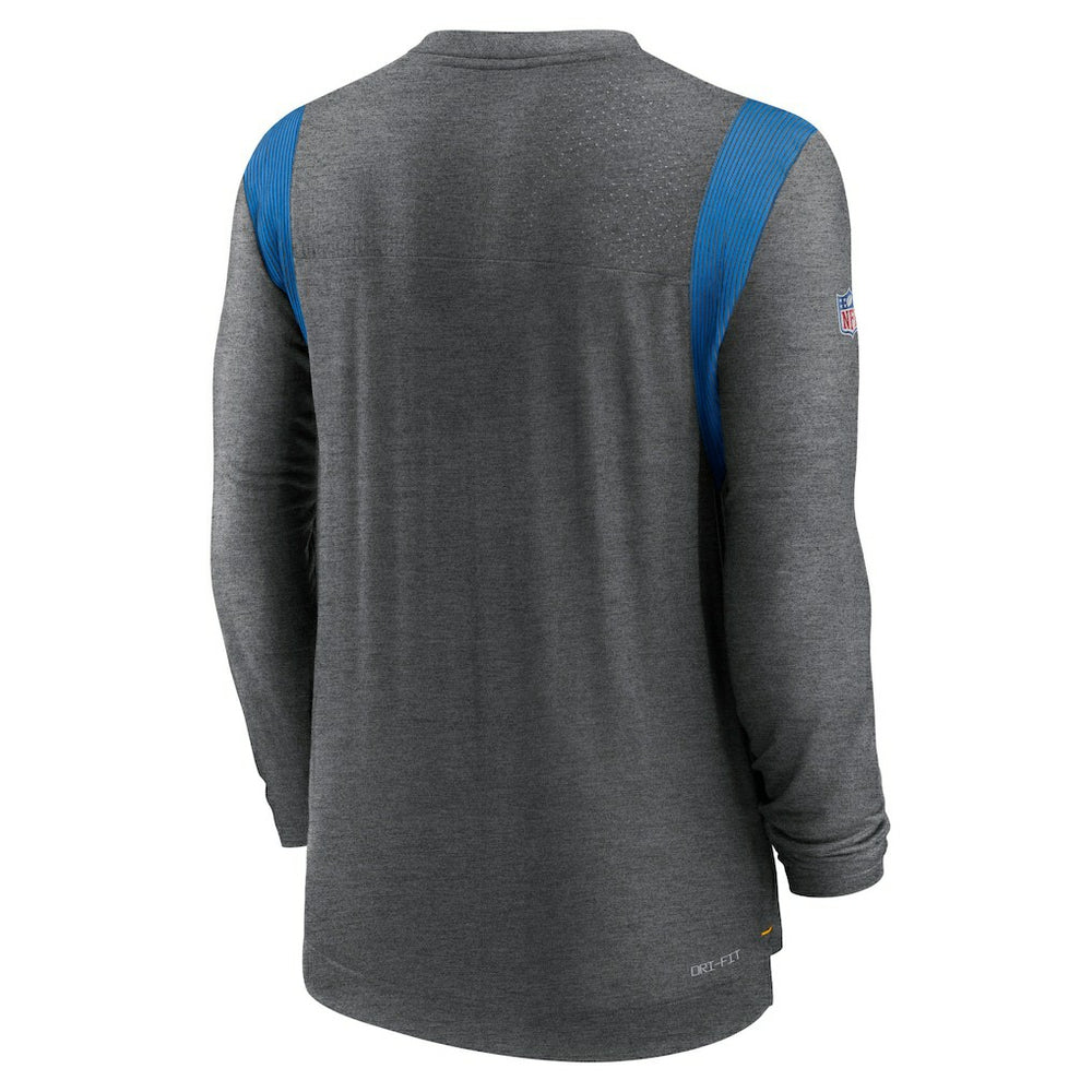Los Angeles Chargers Sideline Tonal Logo Performance Player Long Sleeve T-Shirt - Charcoal online