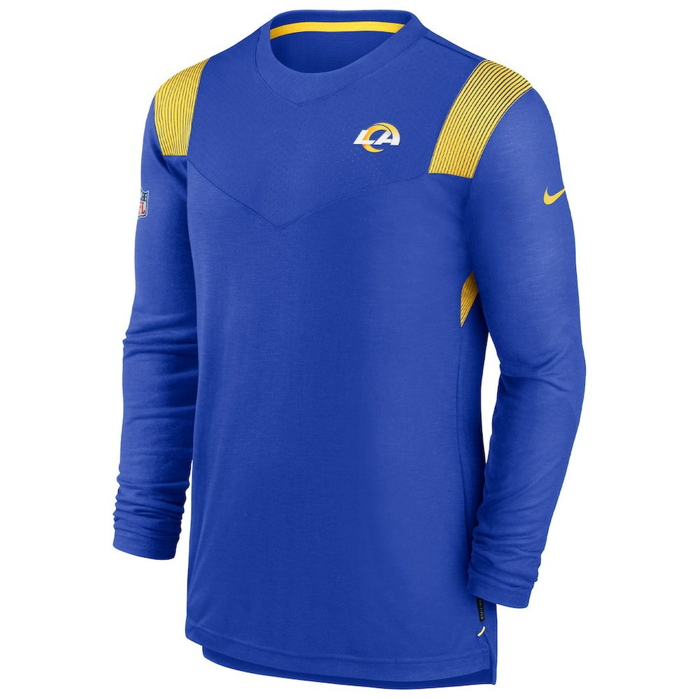 Los Angeles Rams Sideline Tonal Logo Performance Player Long Sleeve T-Shirt - Royal for sale