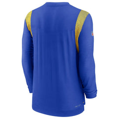 Los Angeles Rams Sideline Tonal Logo Performance Player Long Sleeve T-Shirt - Royal for sale