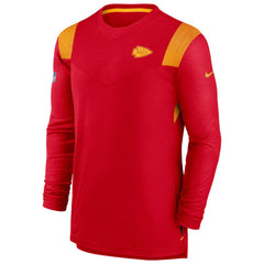 Kansas City Chiefs Sideline Tonal Logo Performance Player Long Sleeve T-Shirt - Red online