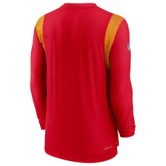 Kansas City Chiefs Sideline Tonal Logo Performance Player Long Sleeve T-Shirt - Red online