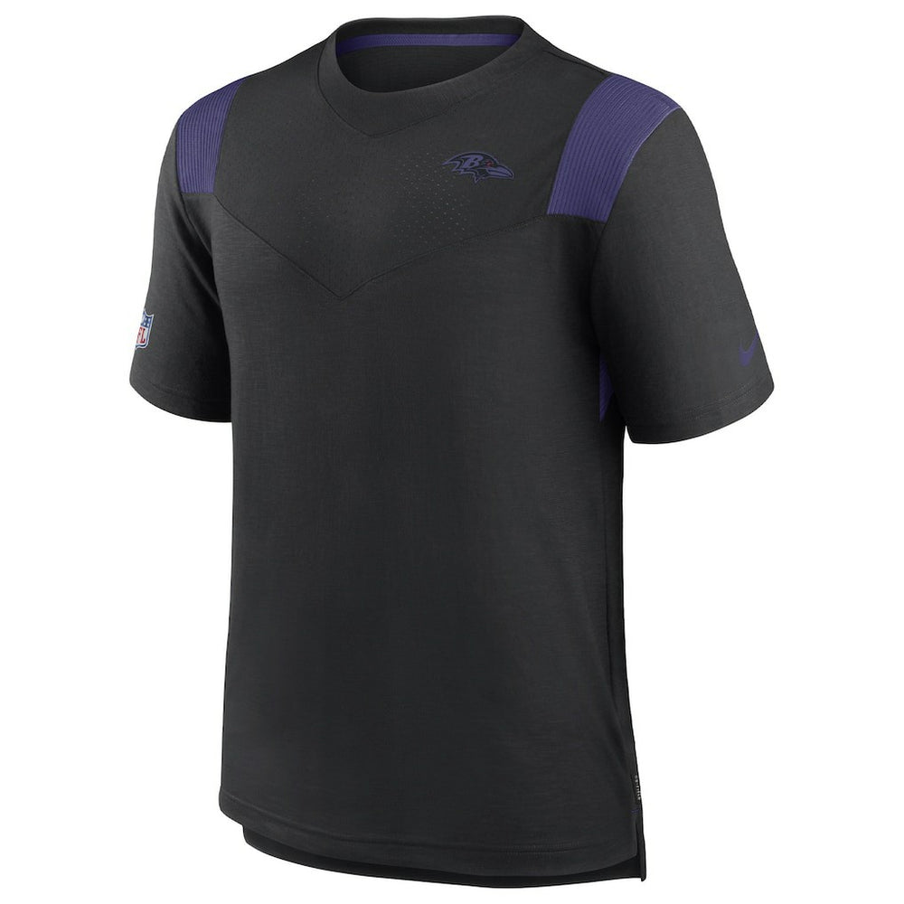 Baltimore Ravens Sideline Tonal Logo Performance Player T-Shirt - Black cheap