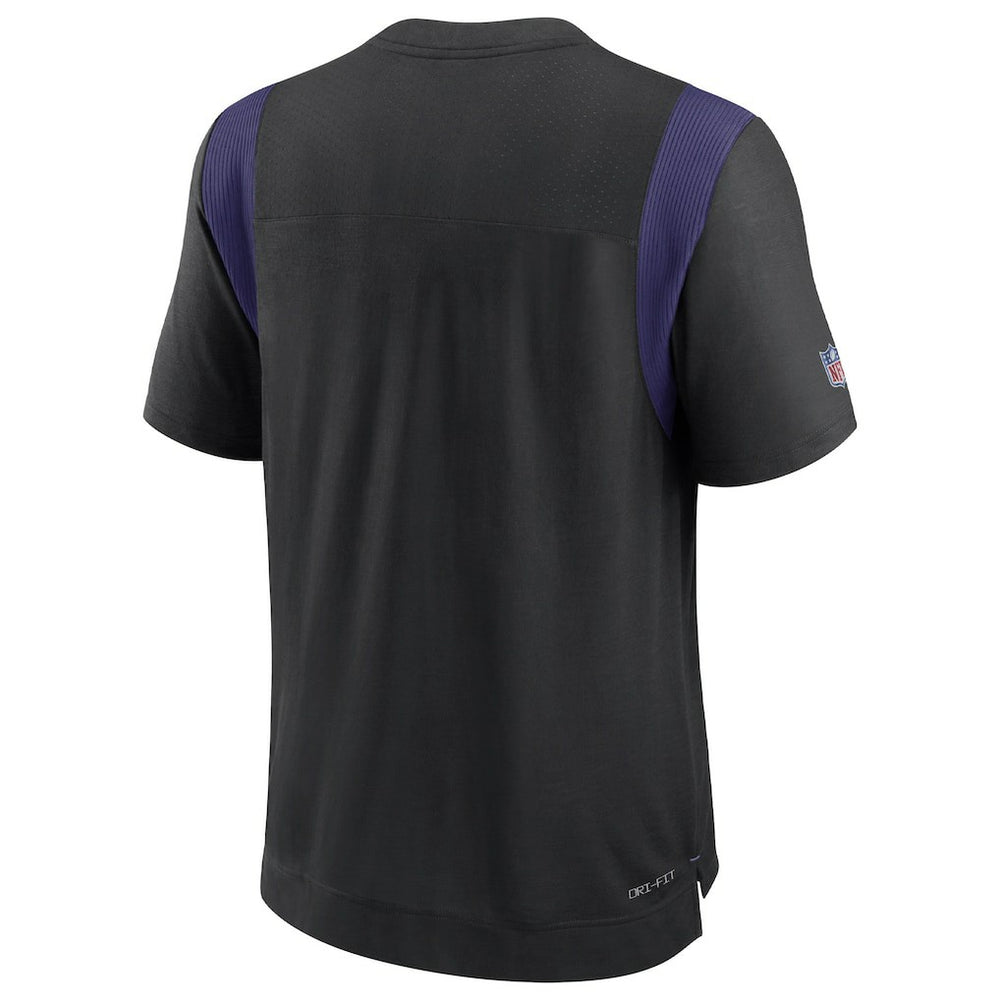 Baltimore Ravens Sideline Tonal Logo Performance Player T-Shirt - Black cheap