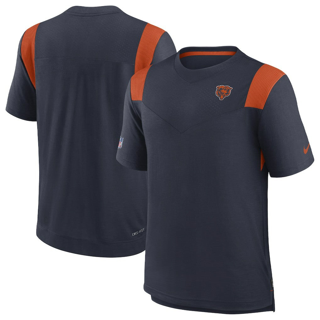 Chicago Bears Sideline Tonal Logo Performance Player T-Shirt - Navy on sale