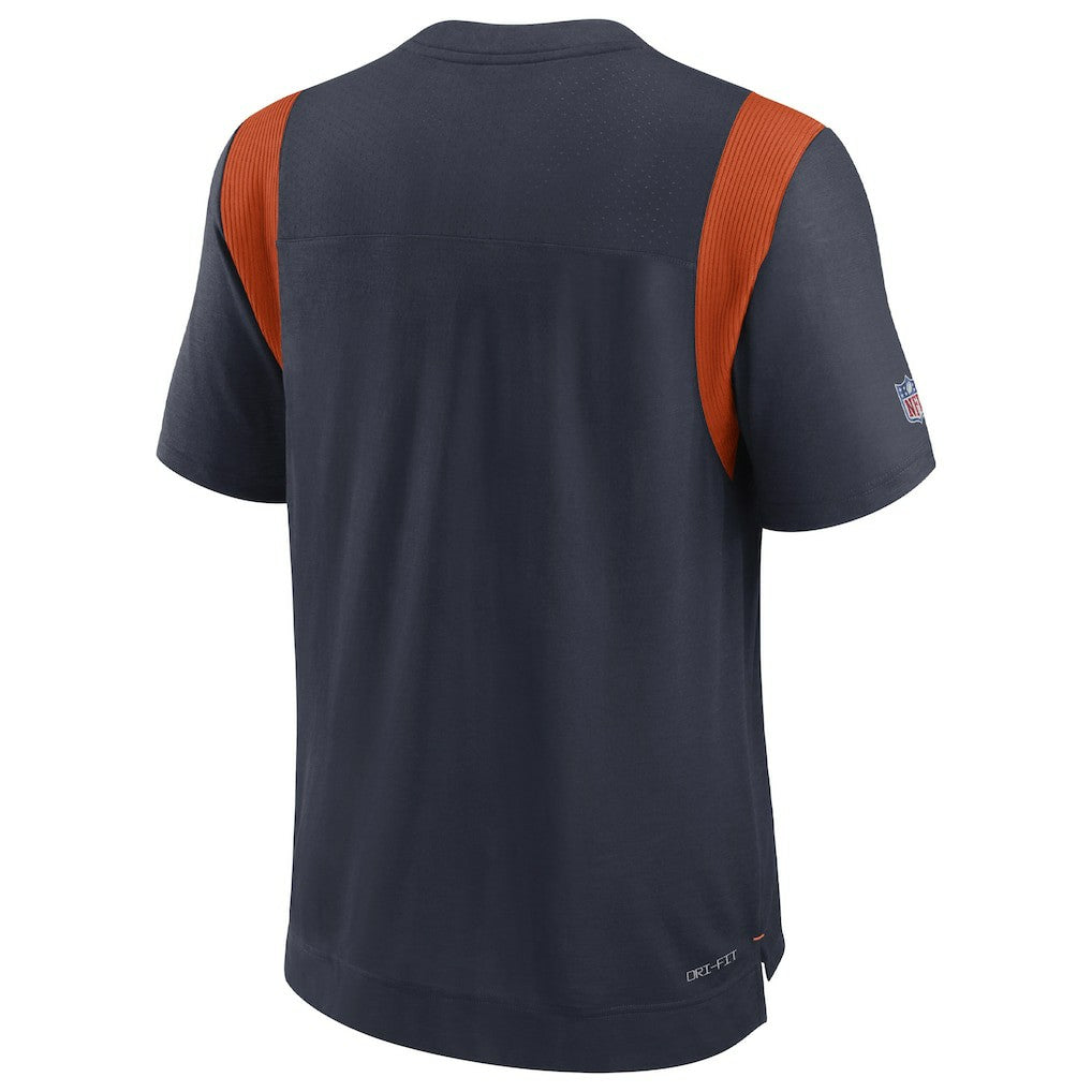 Chicago Bears Sideline Tonal Logo Performance Player T-Shirt - Navy on sale