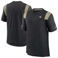 New Orleans Saints Sideline Tonal Logo Performance Player T-Shirt - Black outlet