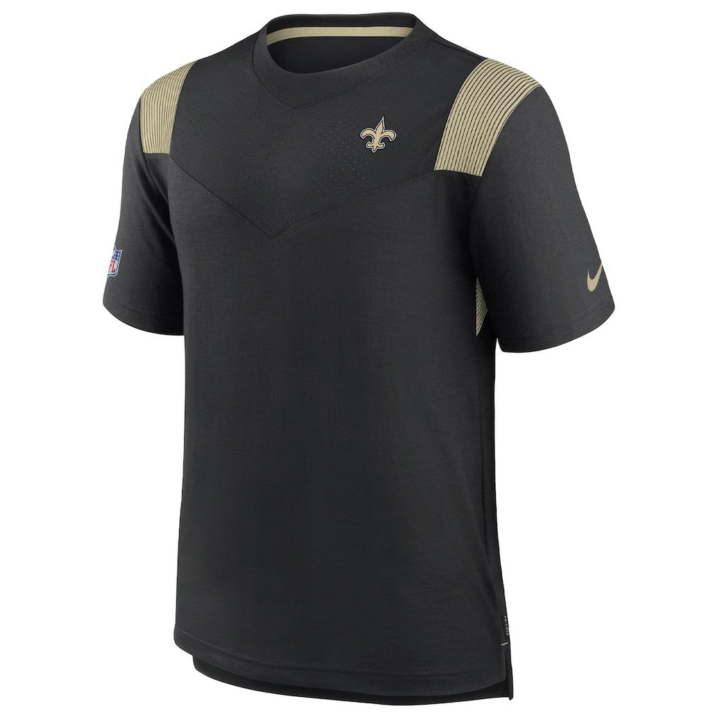New Orleans Saints Sideline Tonal Logo Performance Player T-Shirt - Black outlet