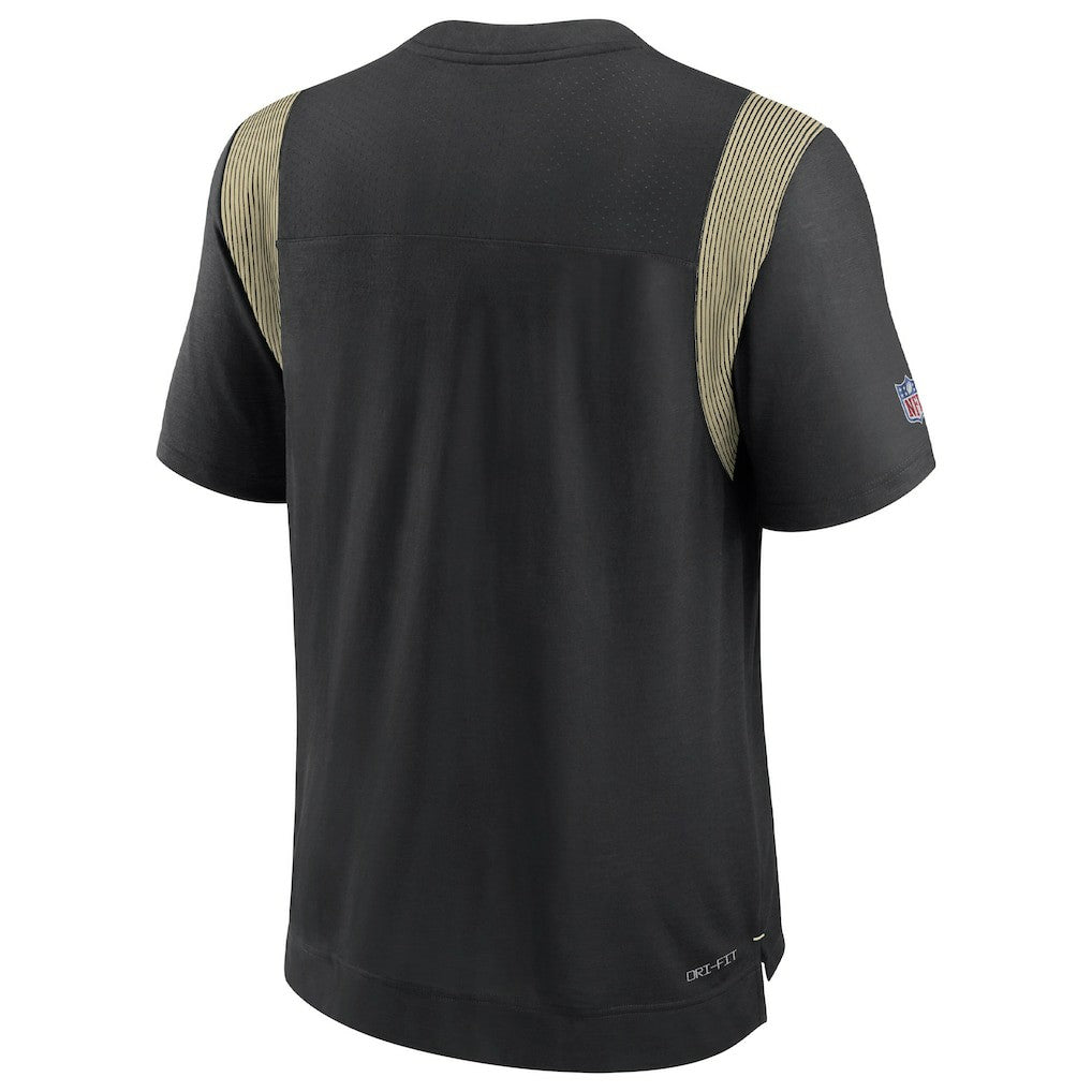 New Orleans Saints Sideline Tonal Logo Performance Player T-Shirt - Black outlet