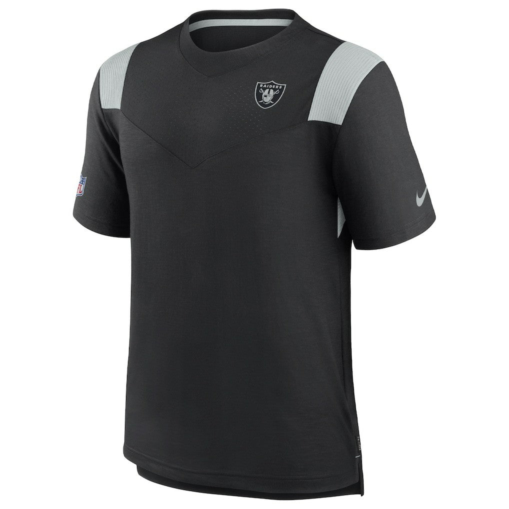 Las Vegas Raiders 2022 Sideline Tonal Logo Performance Player T-Shirt - Black on sale
