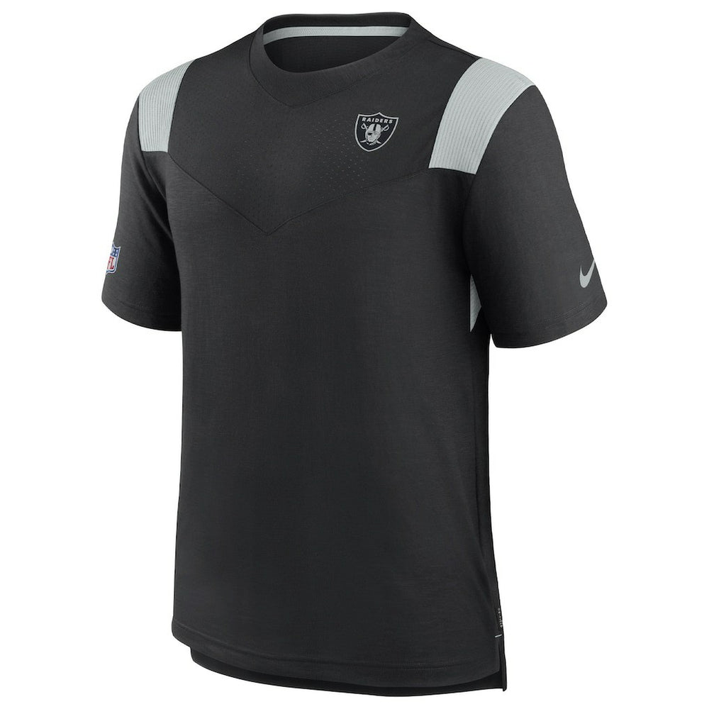 Las Vegas Raiders 2022 Sideline Tonal Logo Performance Player T-Shirt - Black on sale