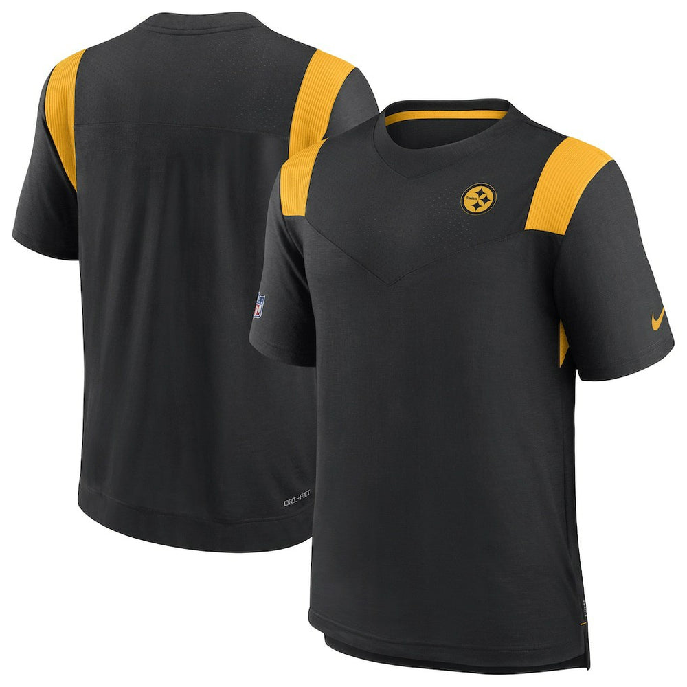 Pittsburgh Steelers Sideline Tonal Logo Performance Player T-Shirt - Black discount