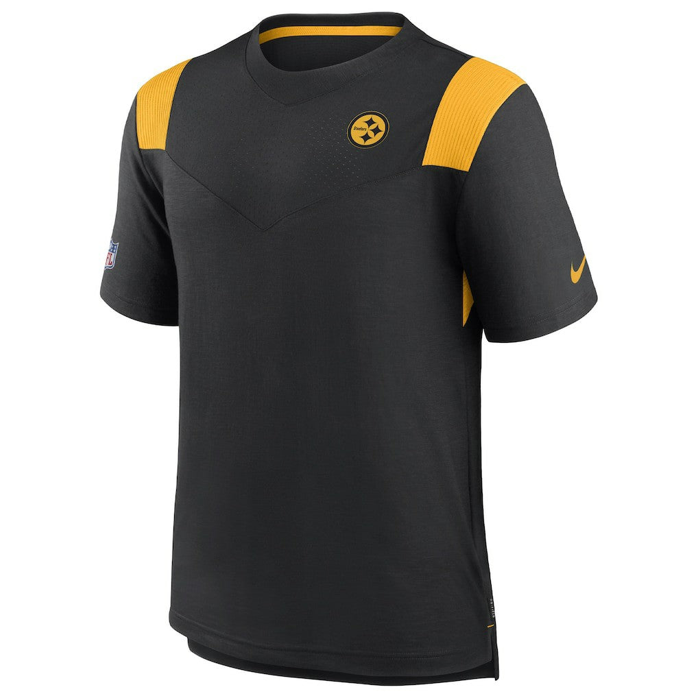 Pittsburgh Steelers Sideline Tonal Logo Performance Player T-Shirt - Black discount