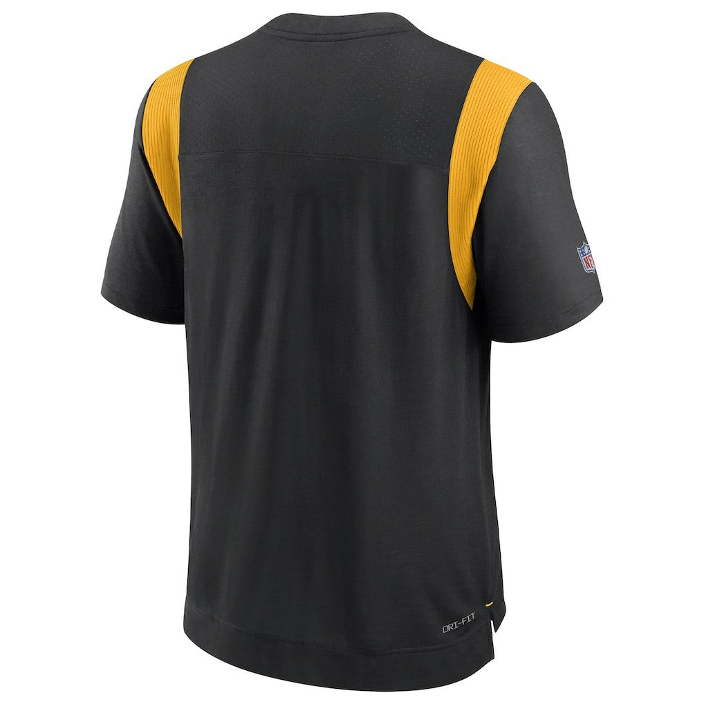 Pittsburgh Steelers Sideline Tonal Logo Performance Player T-Shirt - Black discount