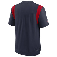 New England Patriots Sideline Tonal Logo Performance Player T-Shirt - Navy sale
