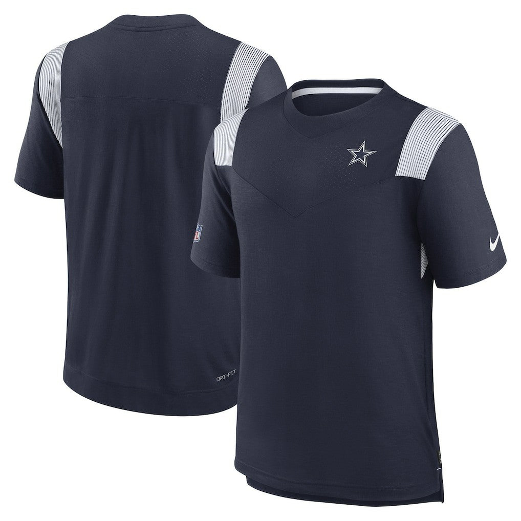 Dallas Cowboys Sideline Tonal Logo Performance Player T-Shirt - Navy sale