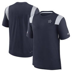 Dallas Cowboys Sideline Tonal Logo Performance Player T-Shirt - Navy sale