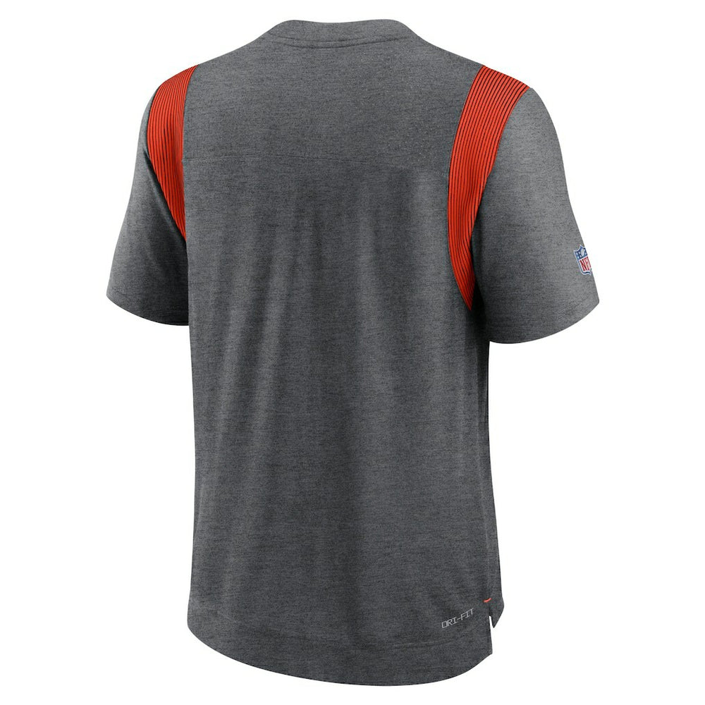 Cleveland Browns Sideline Tonal Logo Performance Player T-Shirt - Heather Charcoal online