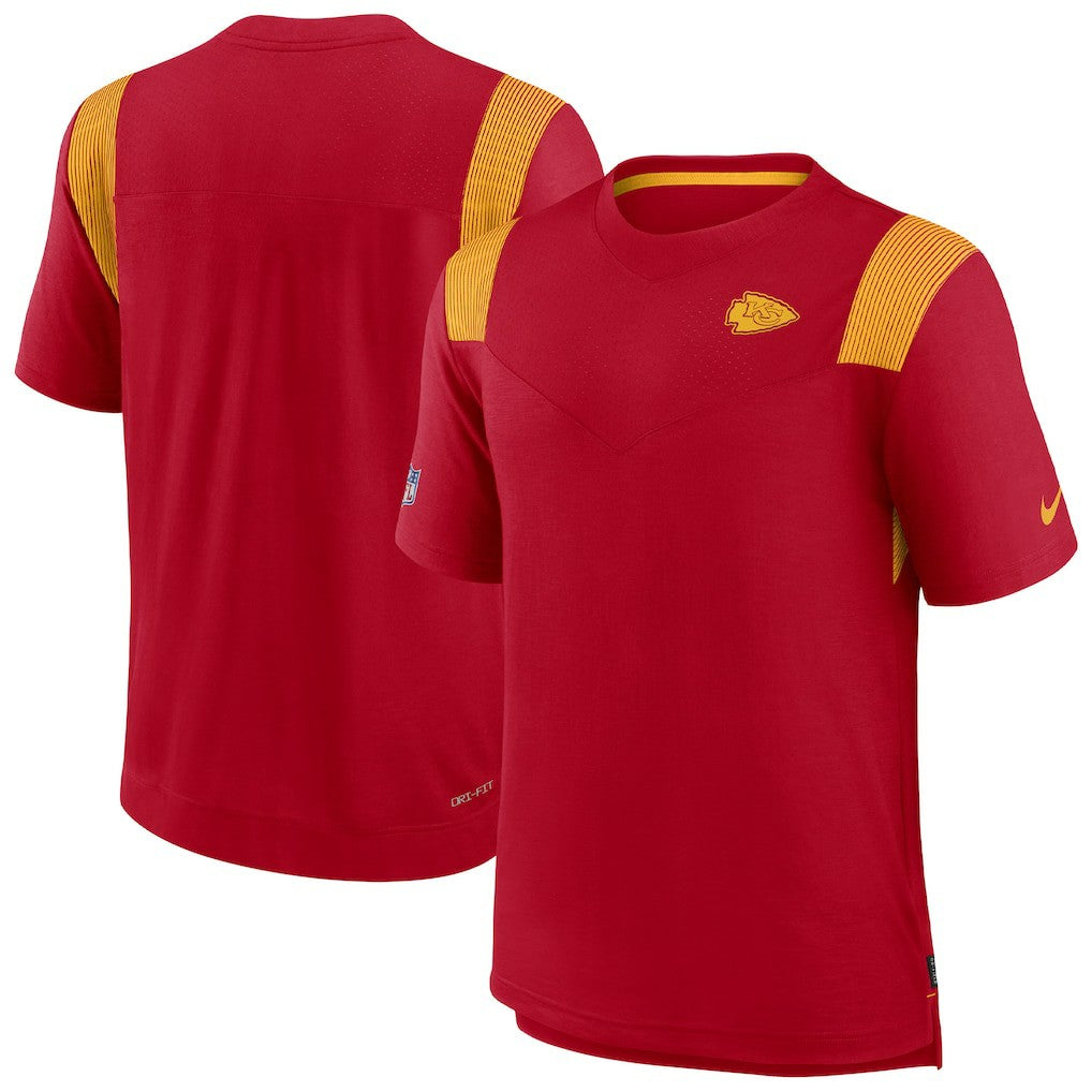 Kansas City Chiefs Sideline Tonal Logo Performance Player T-Shirt - Red outlet