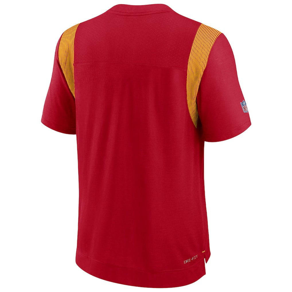 Kansas City Chiefs Sideline Tonal Logo Performance Player T-Shirt - Red outlet