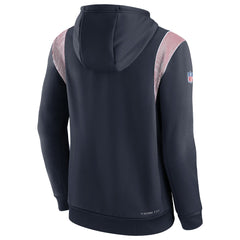 Houston Texans Sideline Athletic Stack Performance Pullover Hoodie - Navy on sale