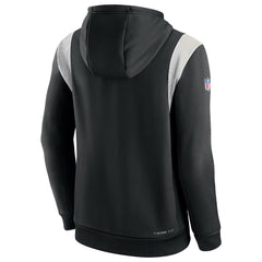 New Orleans Saints Sideline Athletic Stack Performance Pullover Hoodie - Black online