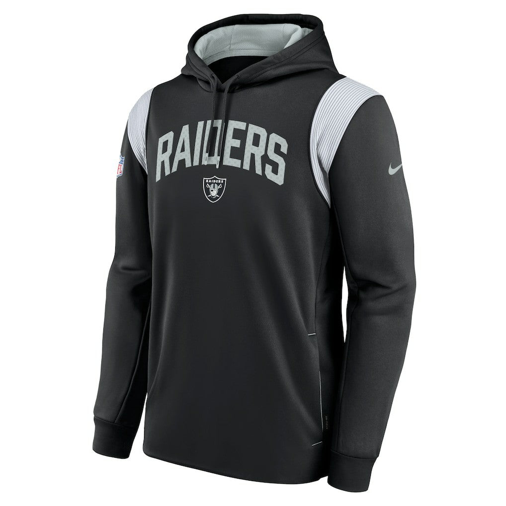 Las Vegas Raiders Sideline Athletic Stack Performance Pullover Hoodie - Black for sale