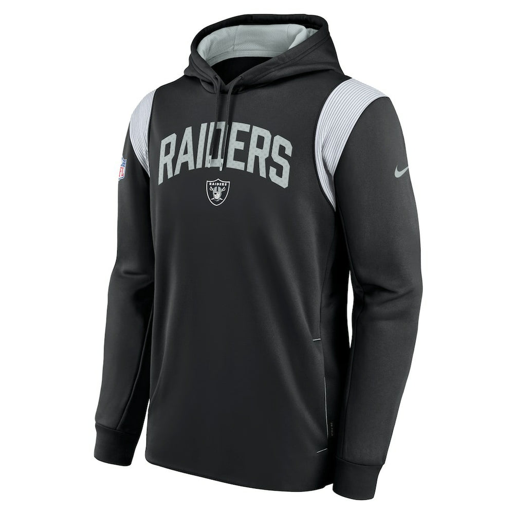 Las Vegas Raiders Sideline Athletic Stack Performance Pullover Hoodie - Black for sale