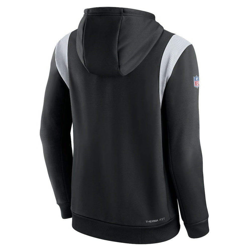 Las Vegas Raiders Sideline Athletic Stack Performance Pullover Hoodie - Black for sale