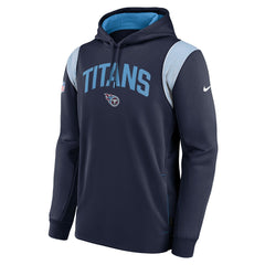 Tennessee Titans Sideline Athletic Stack Performance Pullover Hoodie - Navy for sale