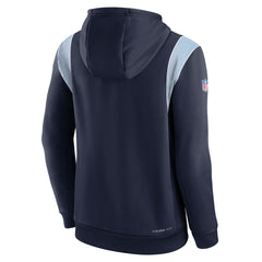 Tennessee Titans Sideline Athletic Stack Performance Pullover Hoodie - Navy for sale
