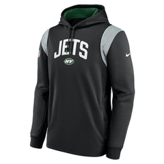 New York Jets Sideline Athletic Stack Performance Pullover Hoodie - Black for sale