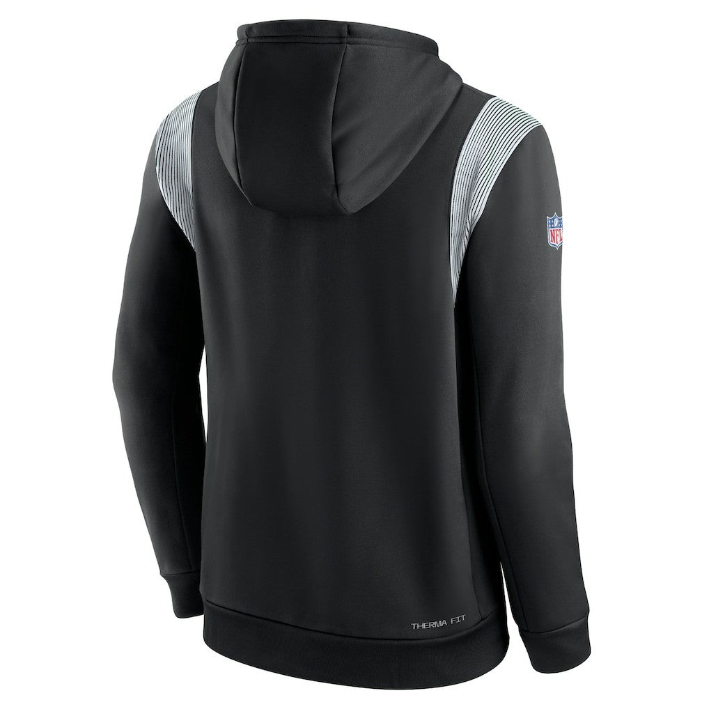 New York Jets Sideline Athletic Stack Performance Pullover Hoodie - Black for sale