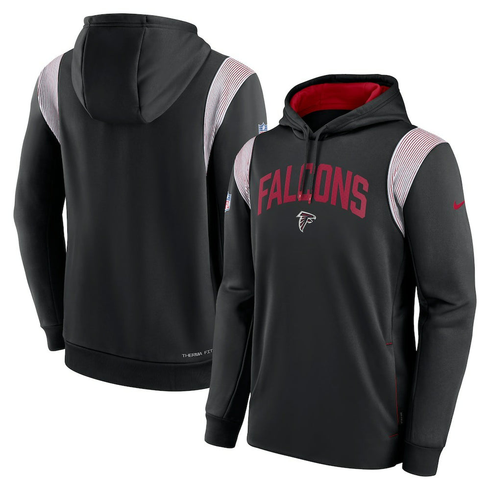 Atlanta Falcons Sideline Athletic Stack Performance Pullover Hoodie - Black online