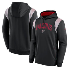 Atlanta Falcons Sideline Athletic Stack Performance Pullover Hoodie - Black online