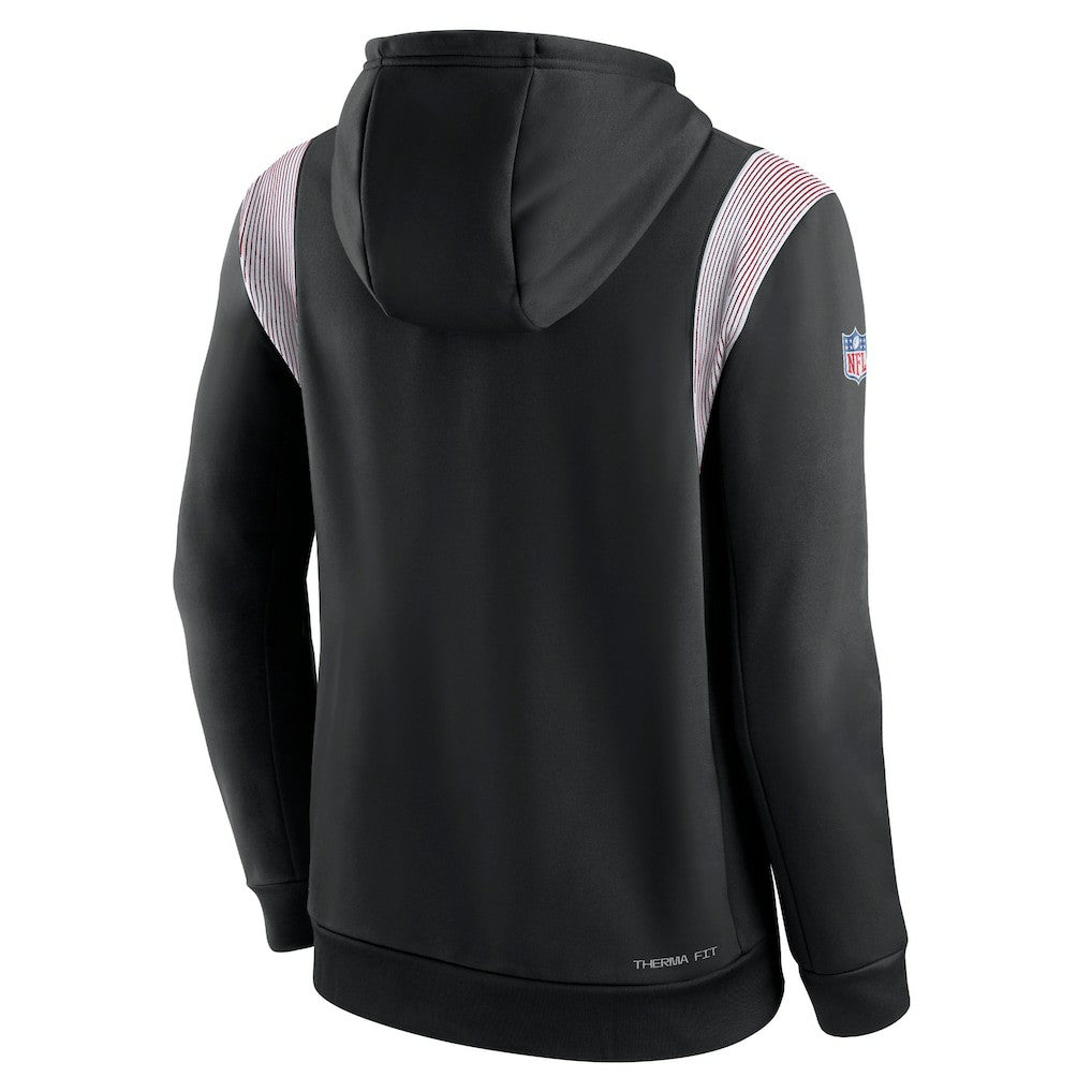 Atlanta Falcons Sideline Athletic Stack Performance Pullover Hoodie - Black online
