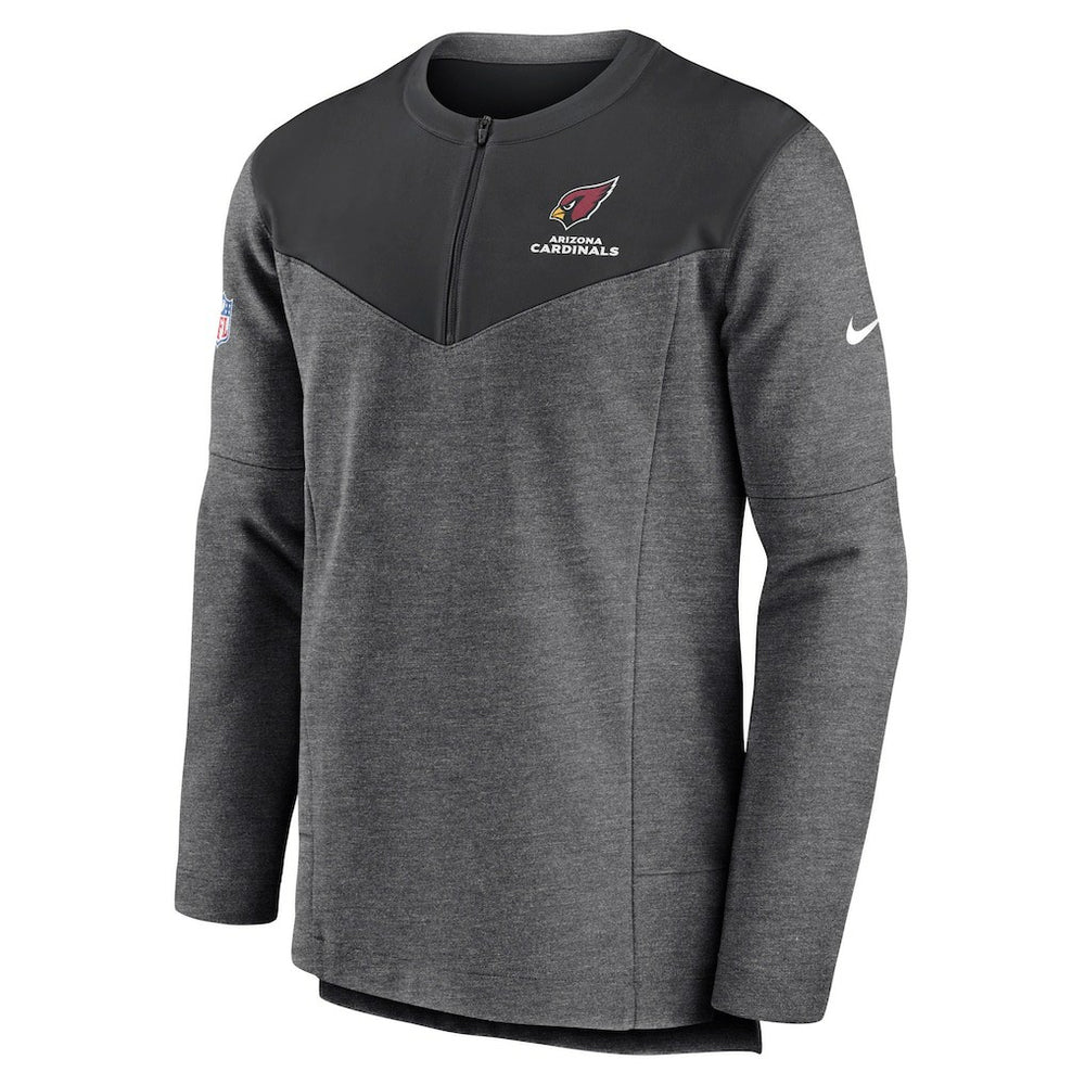 Arizona Cardinals Sideline Lockup Performance Quarter-Zip Top - Charcoal cheap