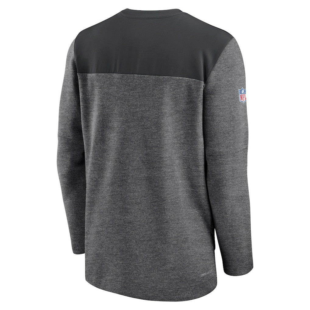 Arizona Cardinals Sideline Lockup Performance Quarter-Zip Top - Charcoal cheap