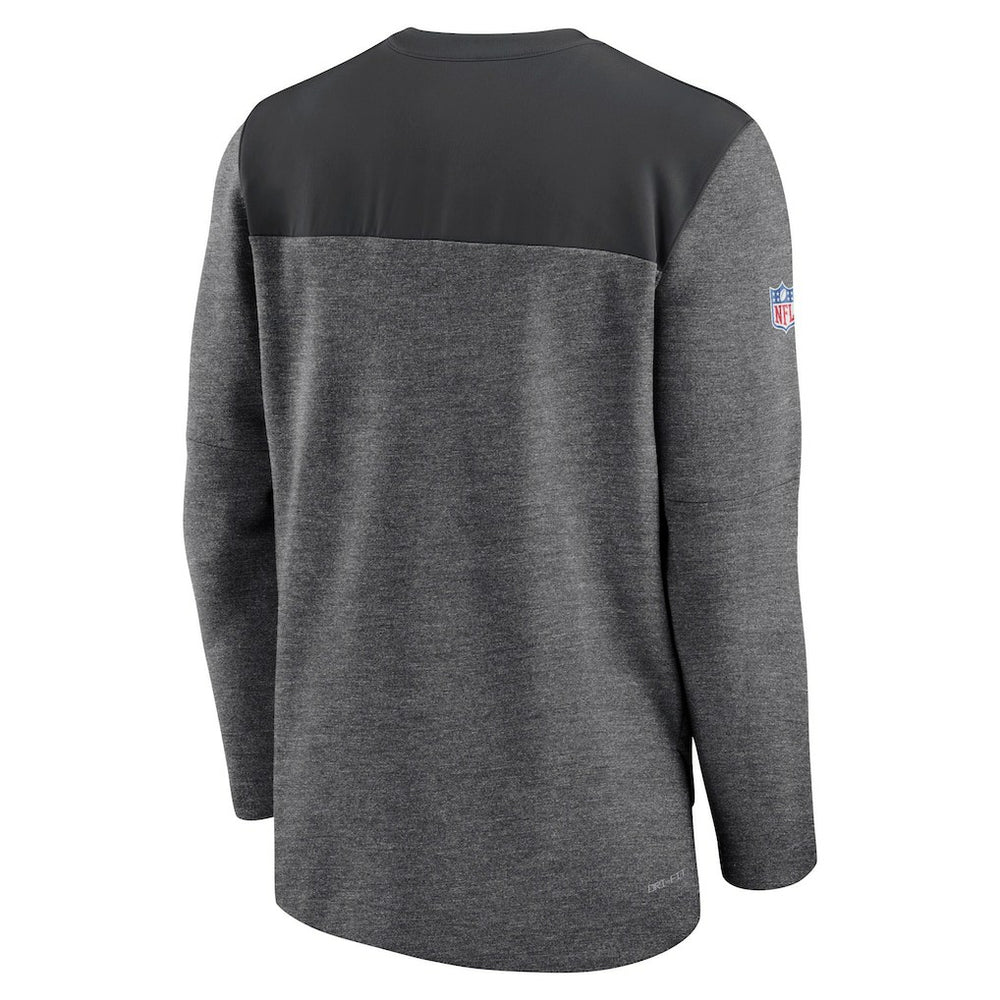 San Francisco 49ers Sideline Lockup Performance Quarter-Zip Top - Charcoal on sale