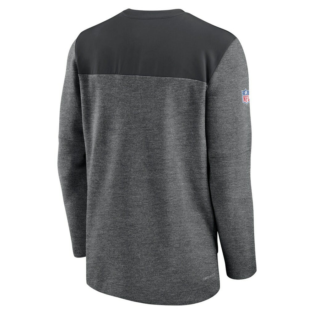 Atlanta Falcons Sideline Lockup Performance Quarter-Zip Top - Charcoal sale