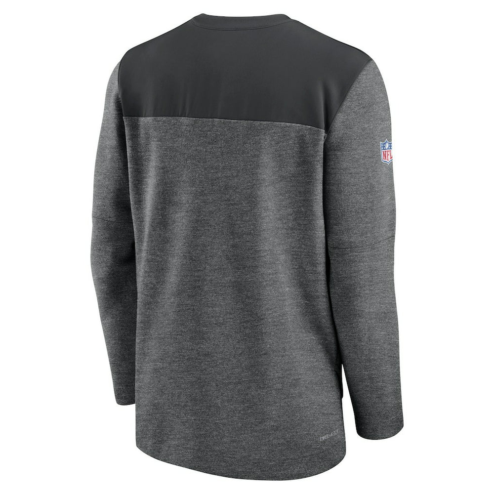 Carolina Panthers Sideline Lockup Performance Quarter-Zip Top - Charcoal cheap