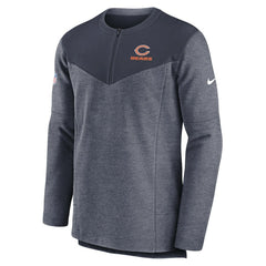 Chicago Bears Sideline Lockup Performance Quarter-Zip Top - Navy sale