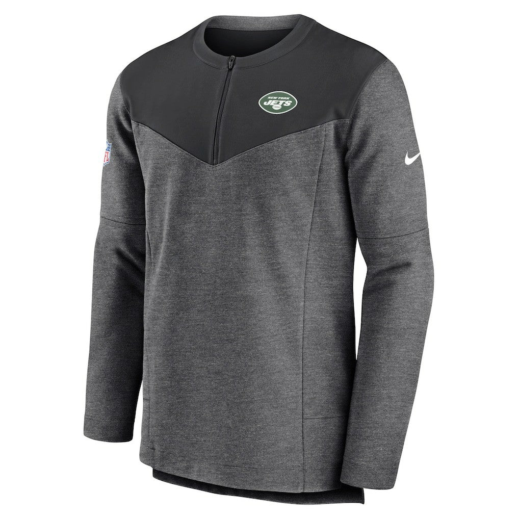 New York Jets Sideline Lockup Performance Quarter-Zip Top - Charcoal for sale