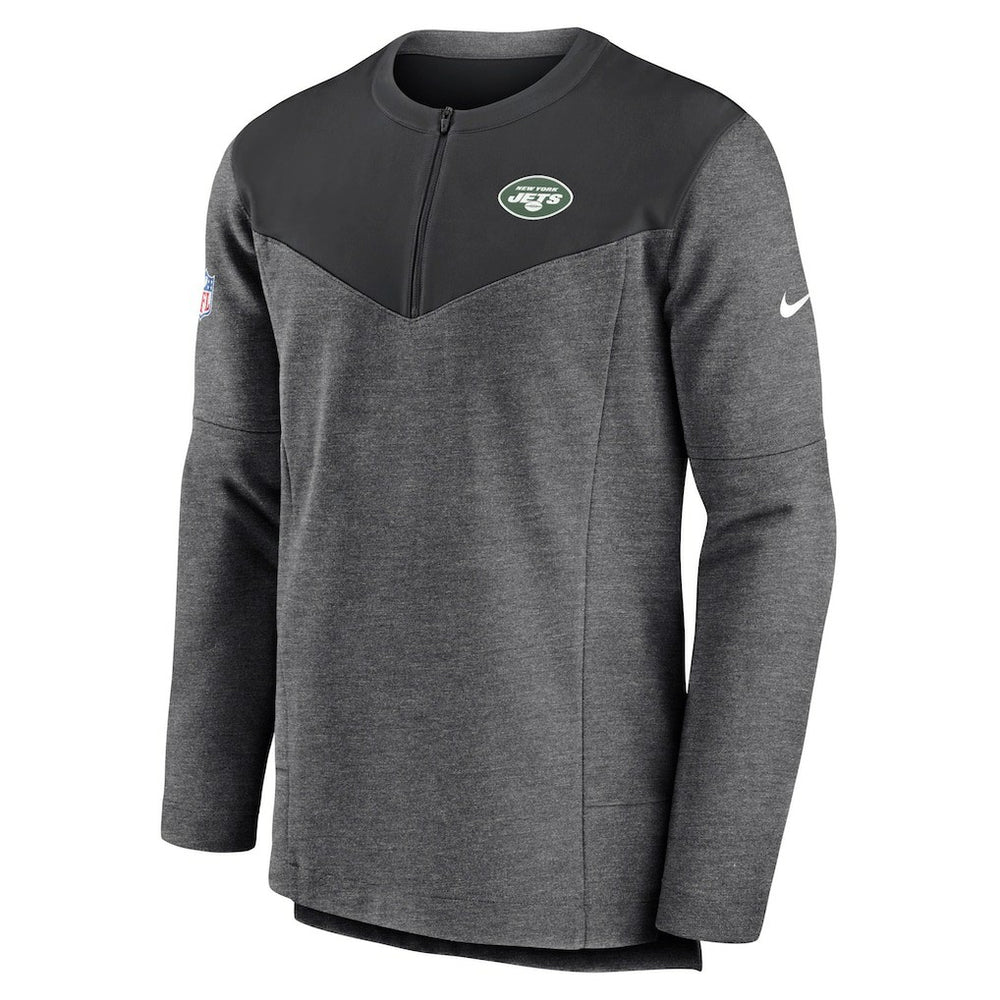 New York Jets Sideline Lockup Performance Quarter-Zip Top - Charcoal for sale