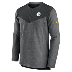 Pittsburgh Steelers Sideline Lockup Performance Quarter-Zip Top - Charcoal outlet