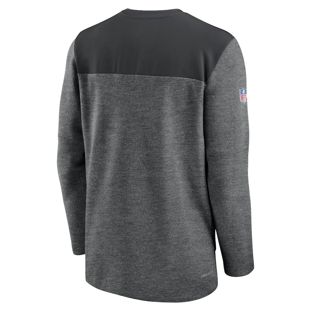Pittsburgh Steelers Sideline Lockup Performance Quarter-Zip Top - Charcoal outlet