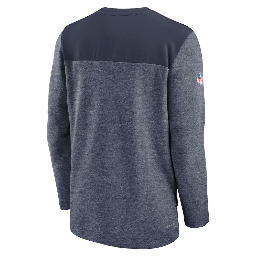 New England Patriots Sideline Lockup Performance Quarter-Zip Top - Navy cheap
