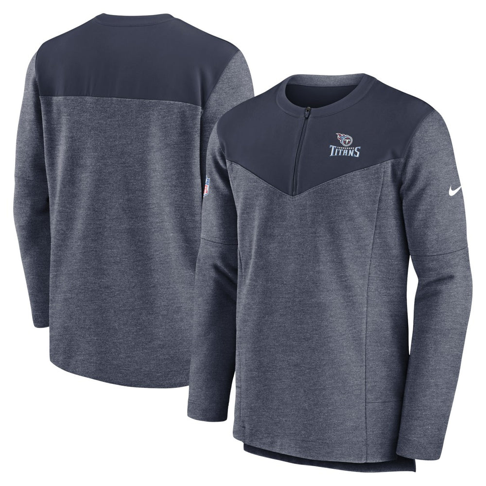 Tennessee Titans Sideline Lockup Performance Quarter-Zip Top - Navy online