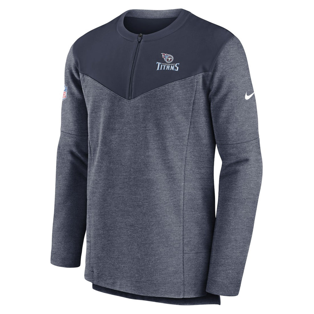 Tennessee Titans Sideline Lockup Performance Quarter-Zip Top - Navy online