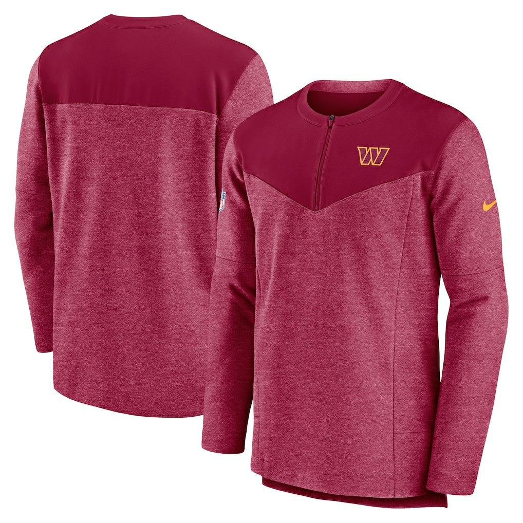Washington Commanders Sideline Lockup Performance Quarter-Zip Top - Burgundy sale